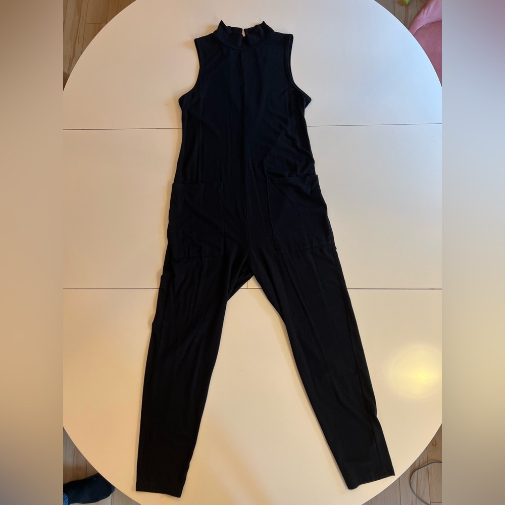 Smash + Tess high neck sleeveless, Black Jumpsuit